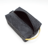Obsessed Wash Bag - Polka Dot | Yellow leather - Vel-Oh